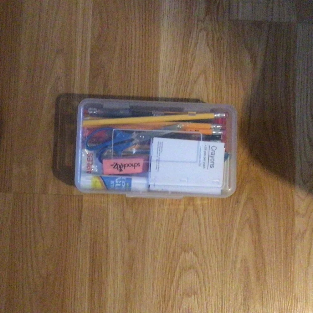 Pencil Case With School Supplies